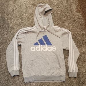 Adidas Gray Hoodie Sweatshirt